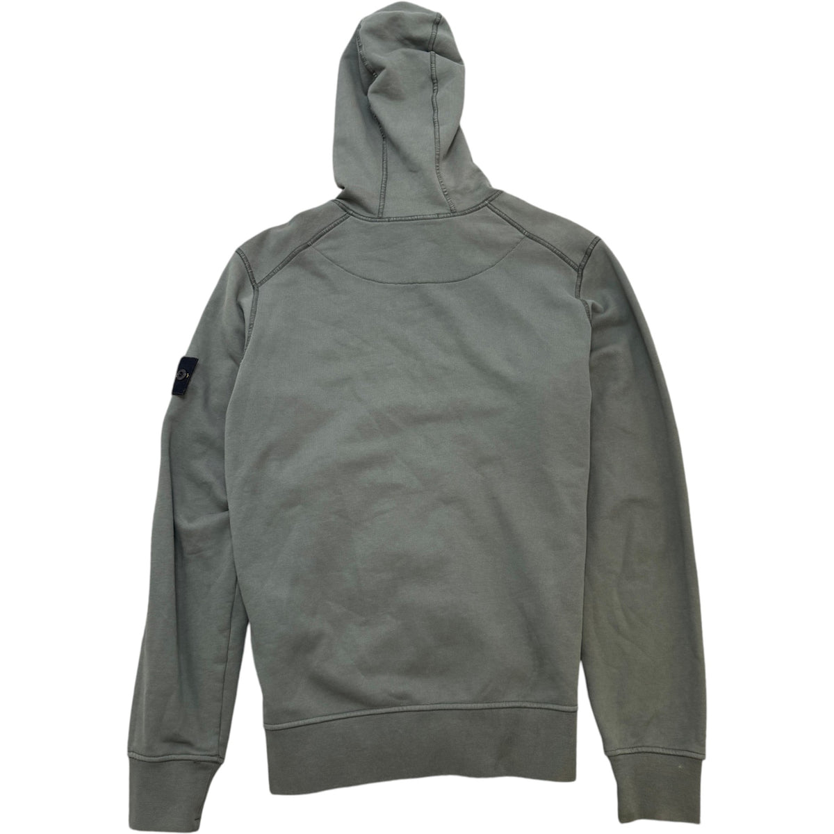 Men's Applique Logo Hoodie Khaki Size S - Photo 2