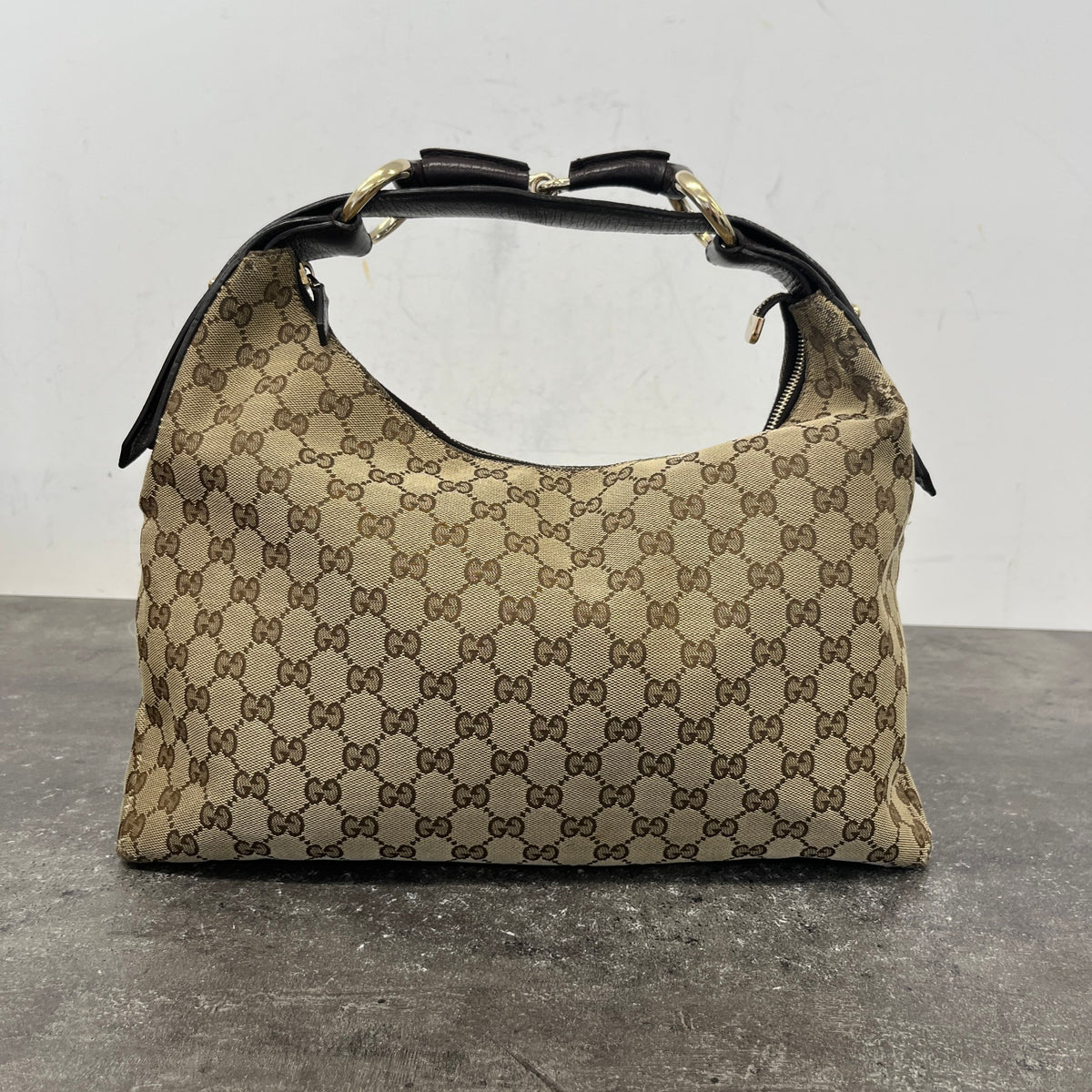 Women's Horsebit Hobo Handbag Beige - Photo 15