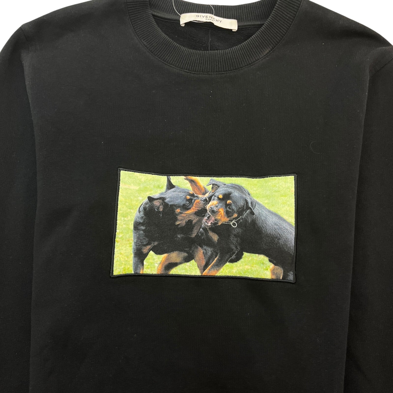 Men's Rottweiler Print Sweatshirt Black Size S - Photo 6