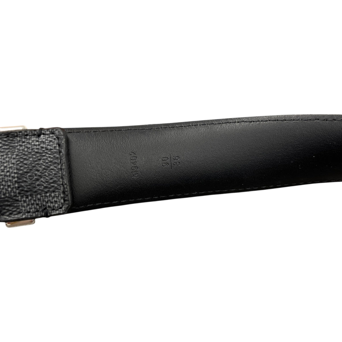 Men's Damier Graphite Pont Neuf 35MM Belt Black Size 30" - Photo 7