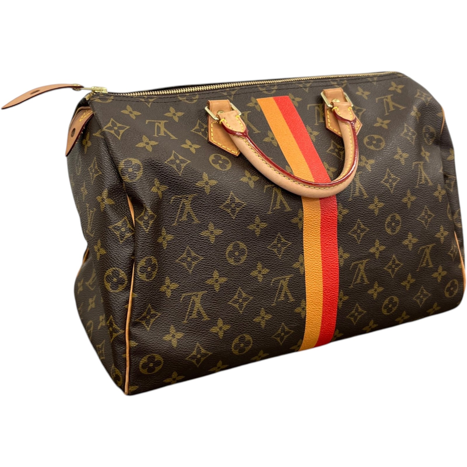 Women's Mon Monogram Speedy 35 Bag Brown - Photo 9