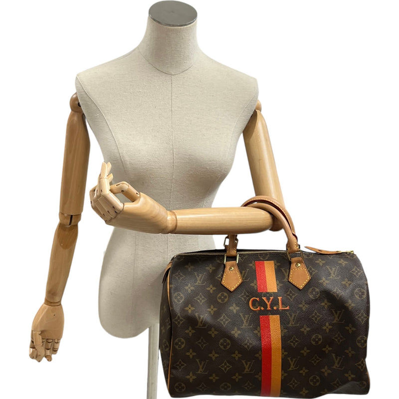 Women's Mon Monogram Speedy 35 Bag Brown