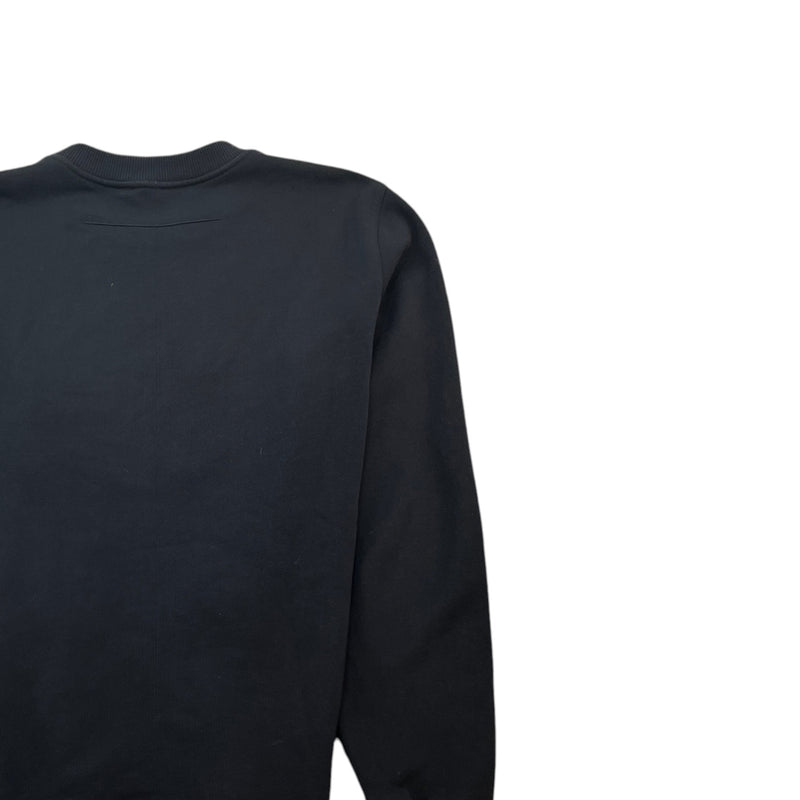 Men's Rottweiler Print Sweatshirt Black Size S