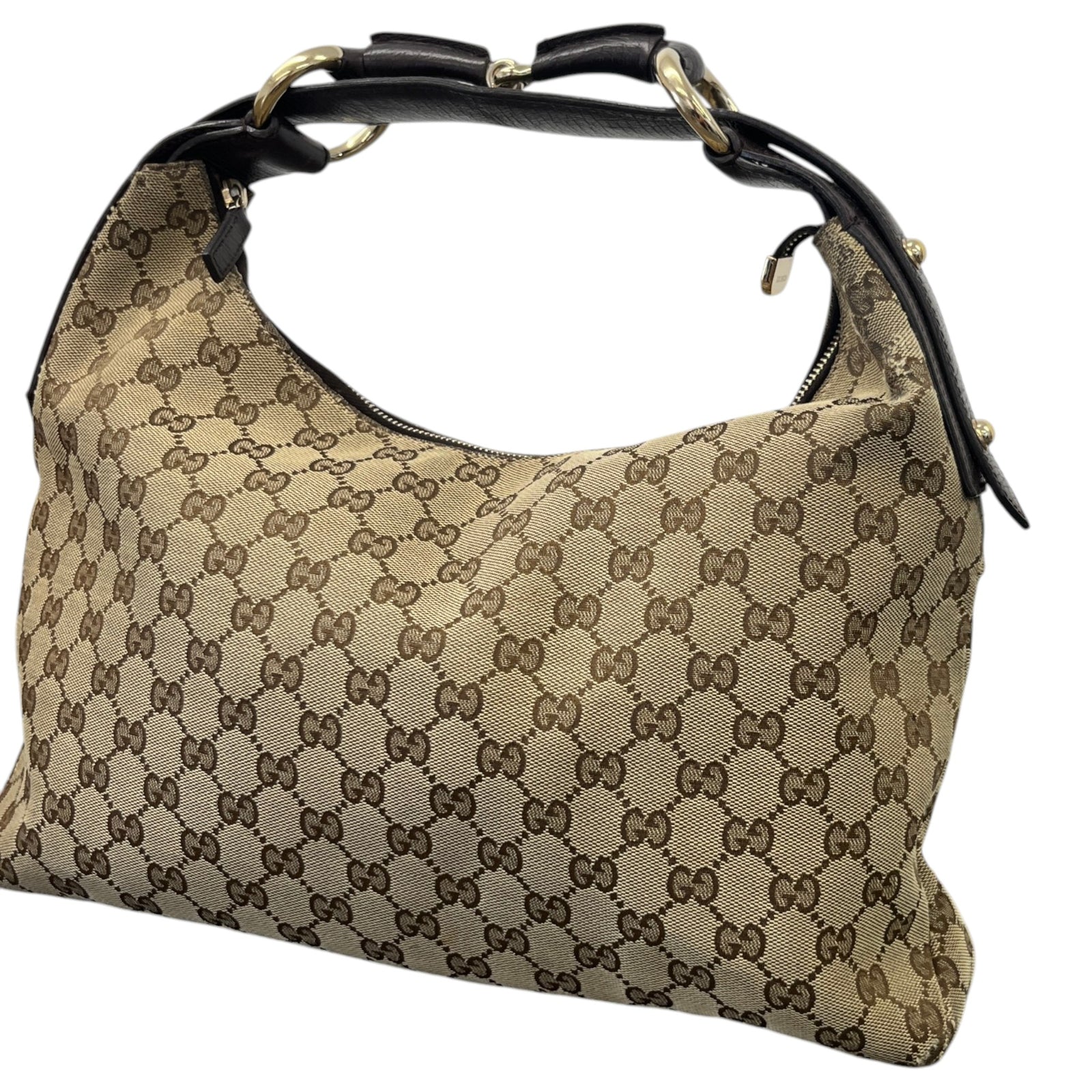 Women's Horsebit Hobo Handbag Beige - Photo 5