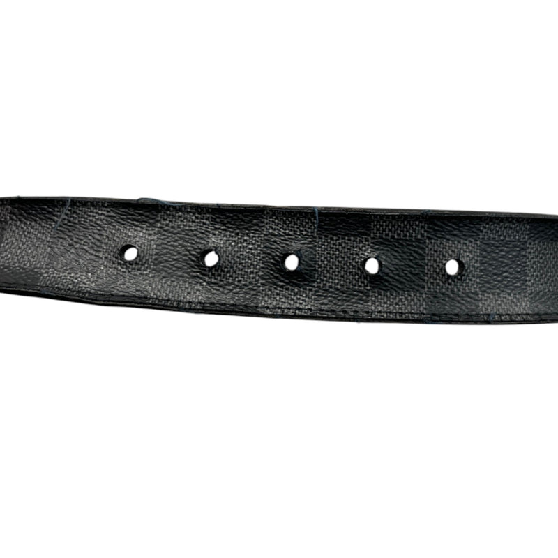Men's Damier Graphite Pont Neuf 35MM Belt Black Size 30"