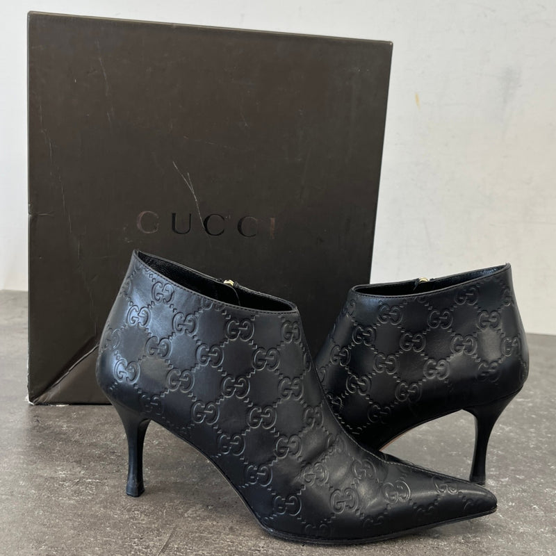 Women's GG Supreme Pointed Ankle Boots Black Size UK 3 / EU 36
