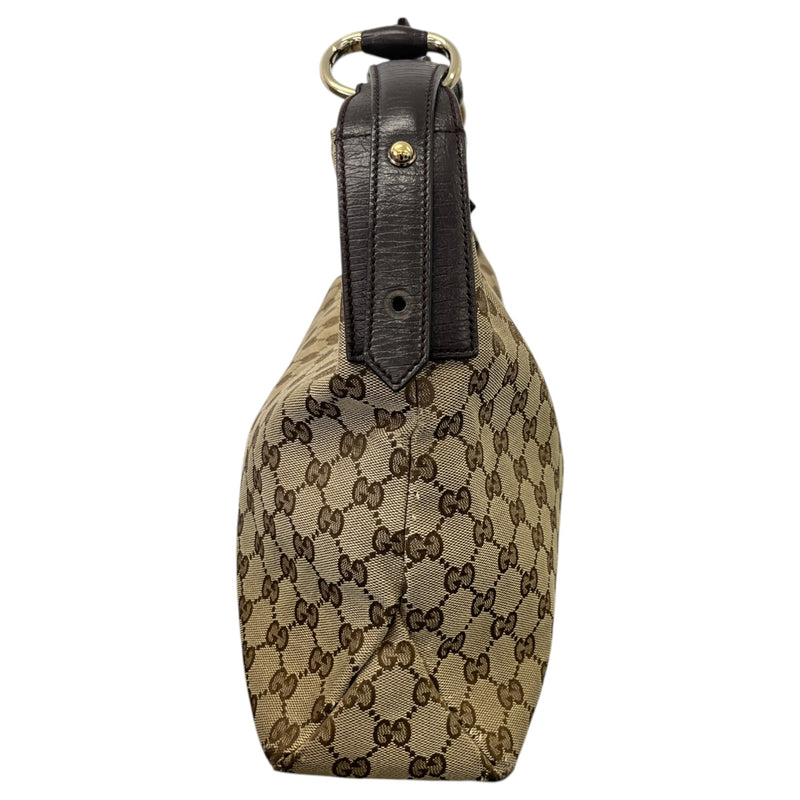 Women's Horsebit Hobo Handbag Beige