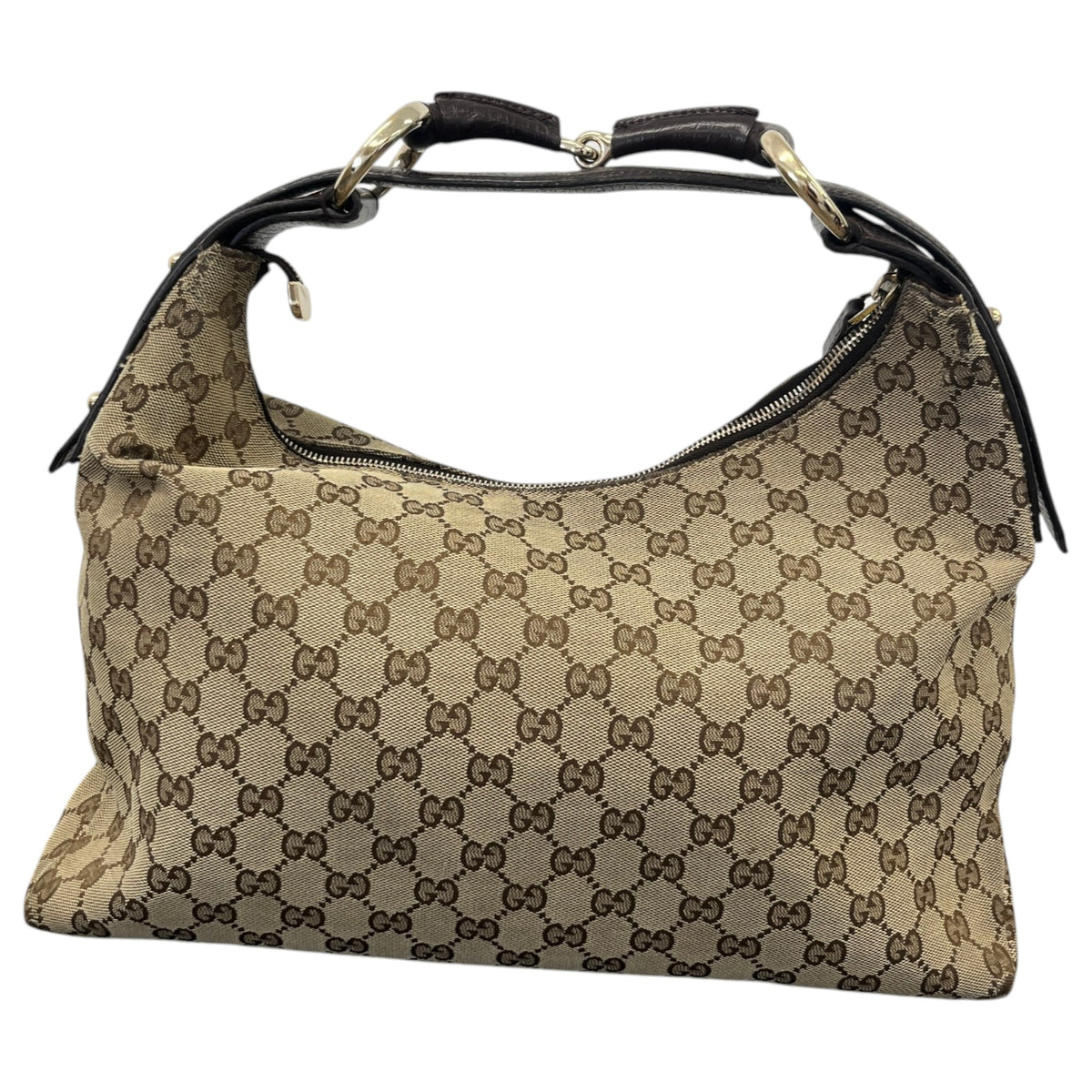 Women's Horsebit Hobo Handbag Beige - Photo 3