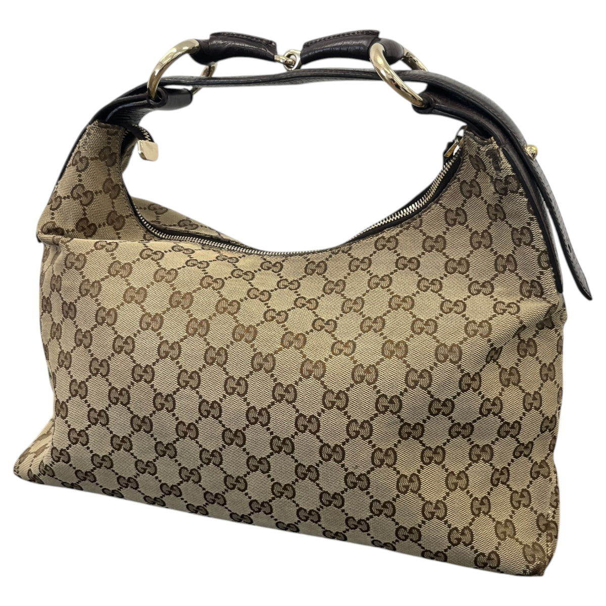 Women's Horsebit Hobo Handbag Beige - Photo 10