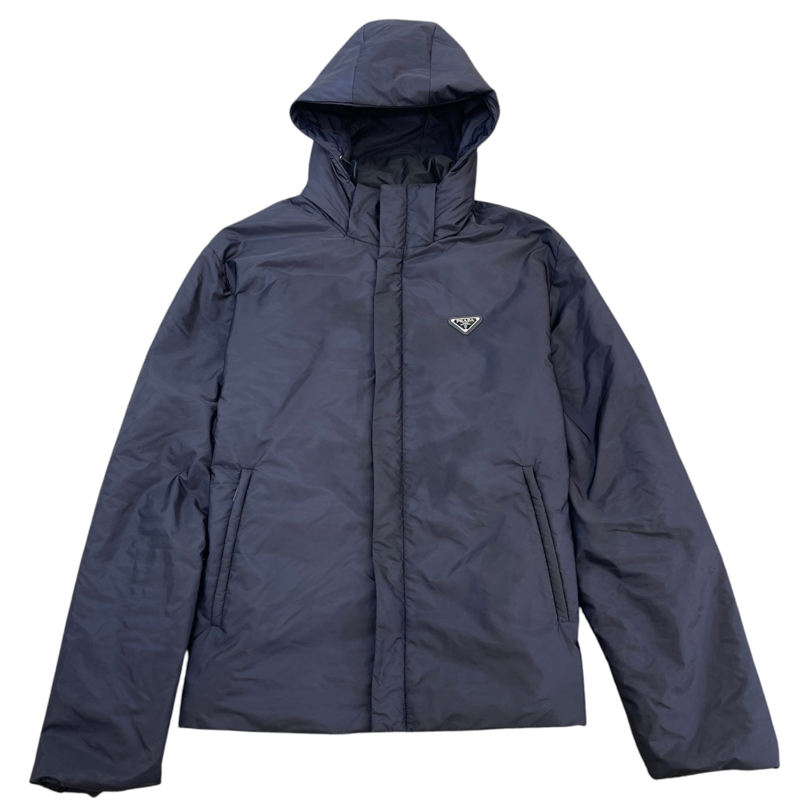 Men's Re-Nylon Plaque Logo Jacket Navy Size IT 54 / XXL - Photo 1