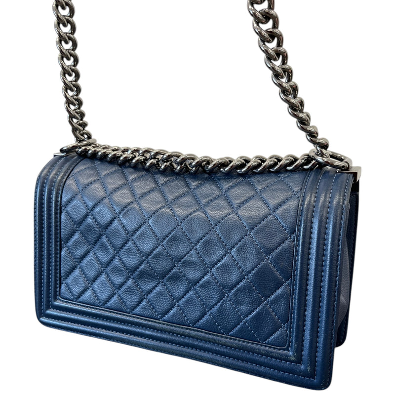Women's Boy Flap Medium Bag Navy
