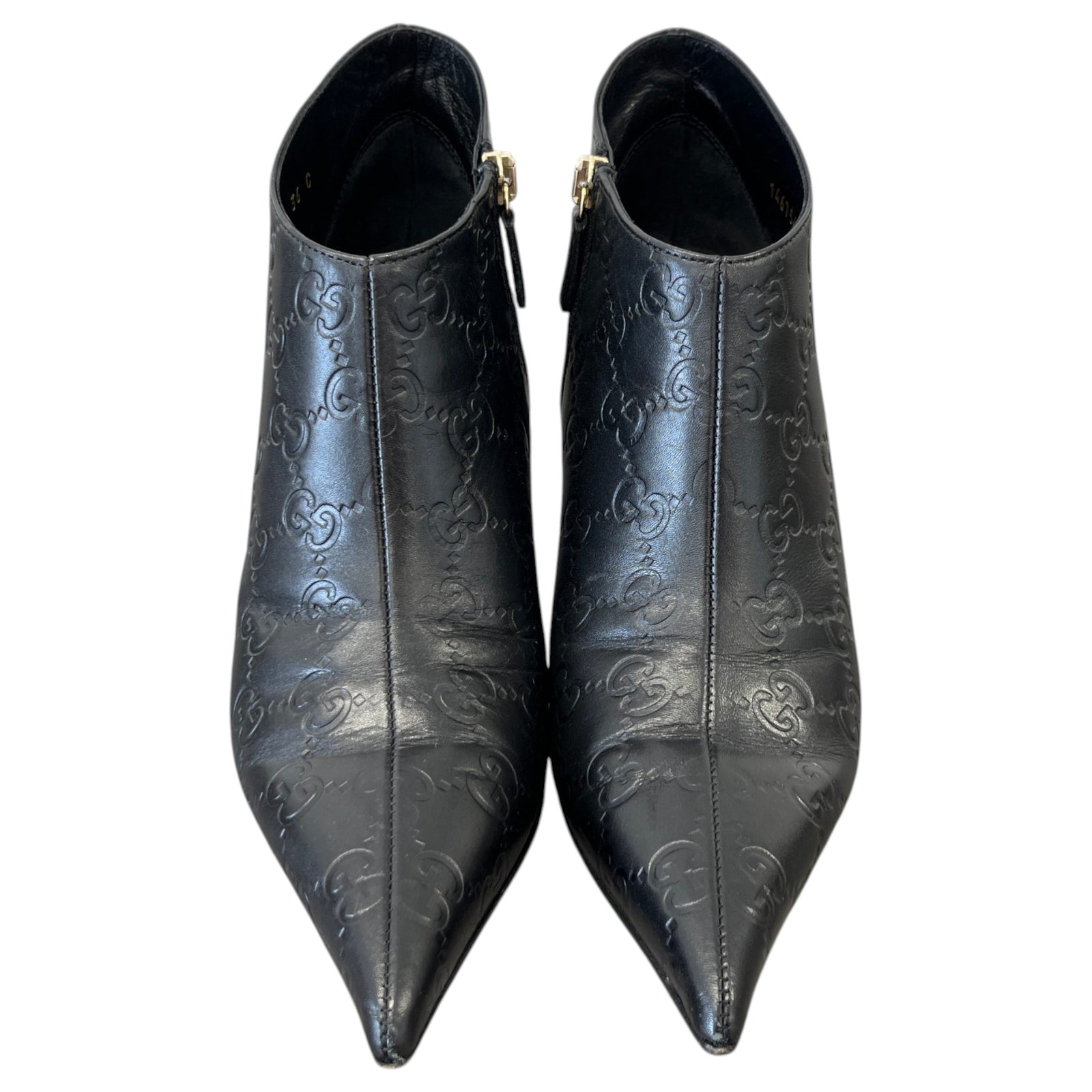 Women's GG Supreme Pointed Ankle Boots Black Size UK 3 / EU 36 - Photo 6