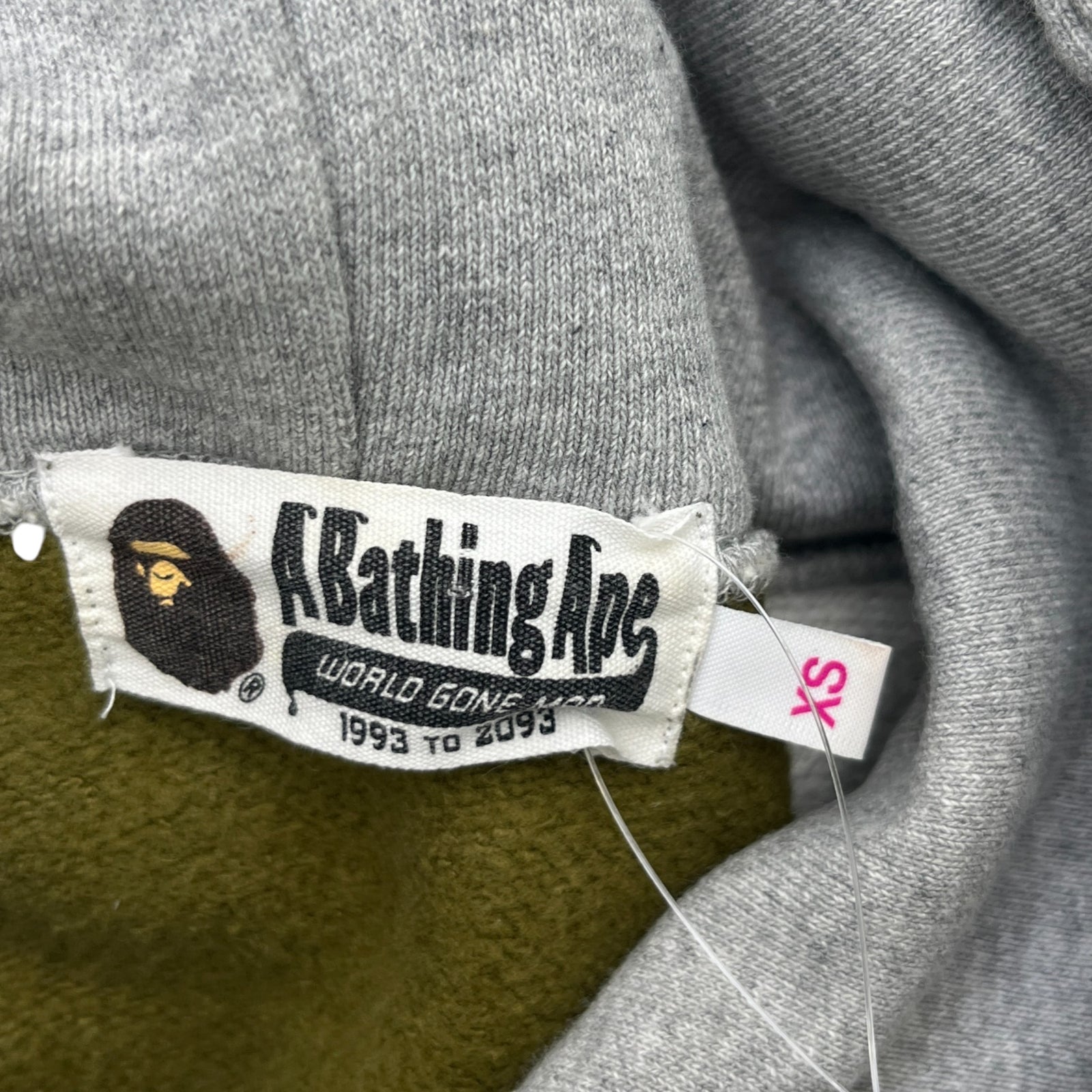 Men's Camouflage Hoodie Grey Size XS - Photo 7