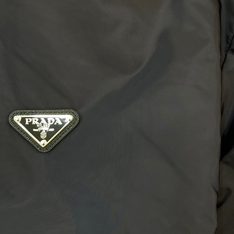 Men's Re-Nylon Plaque Logo Jacket Navy Size IT 54 / XXL