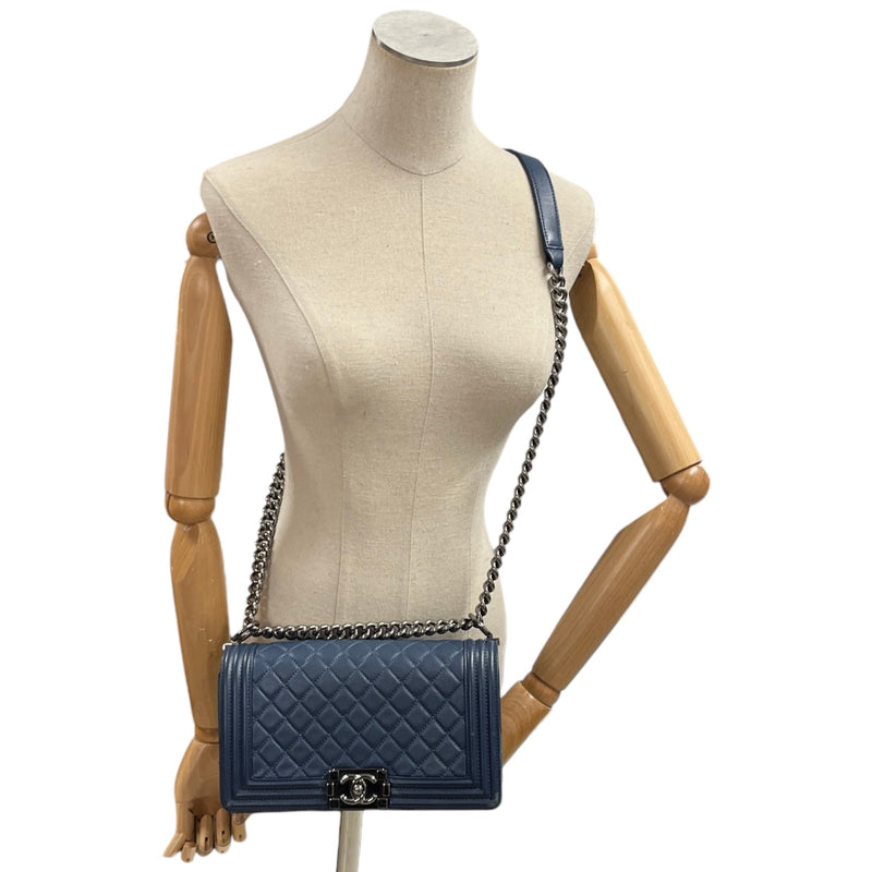 Women's Boy Flap Medium Bag Navy