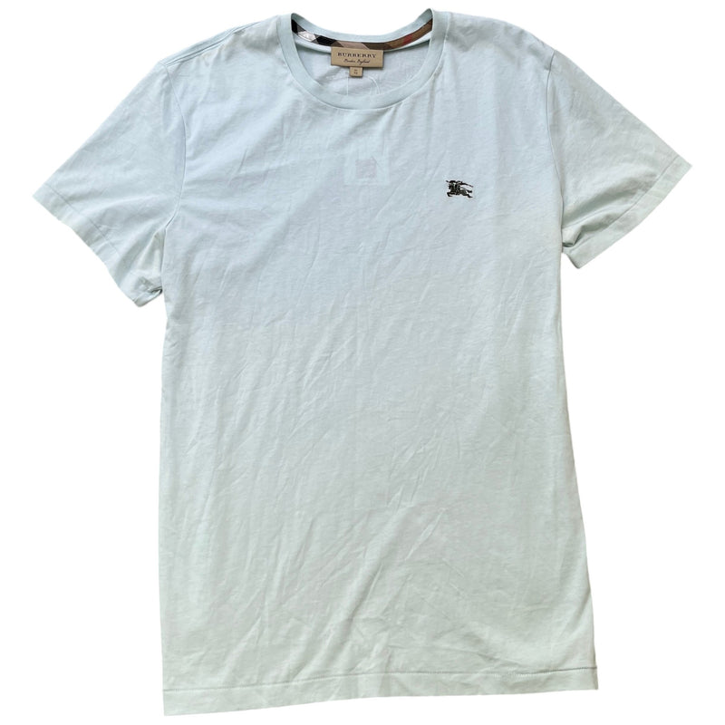 Men's Embroidered Logo T-Shirt Blue Size XL