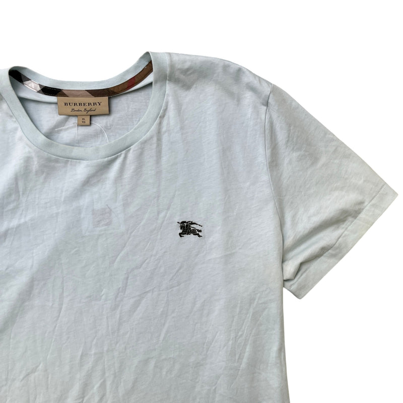 Men's Embroidered Logo T-Shirt Blue Size XL