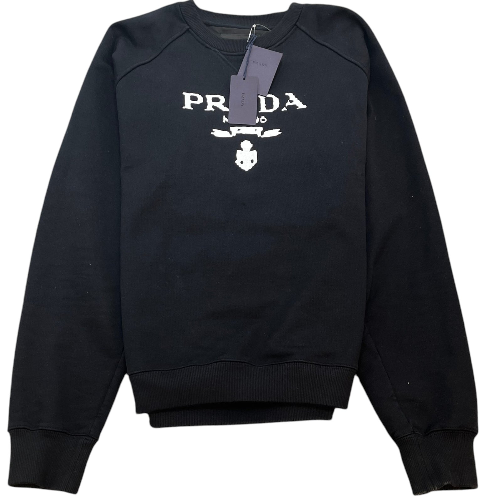 Men's Logo Print Sweatshirt Black Size M - Photo 1