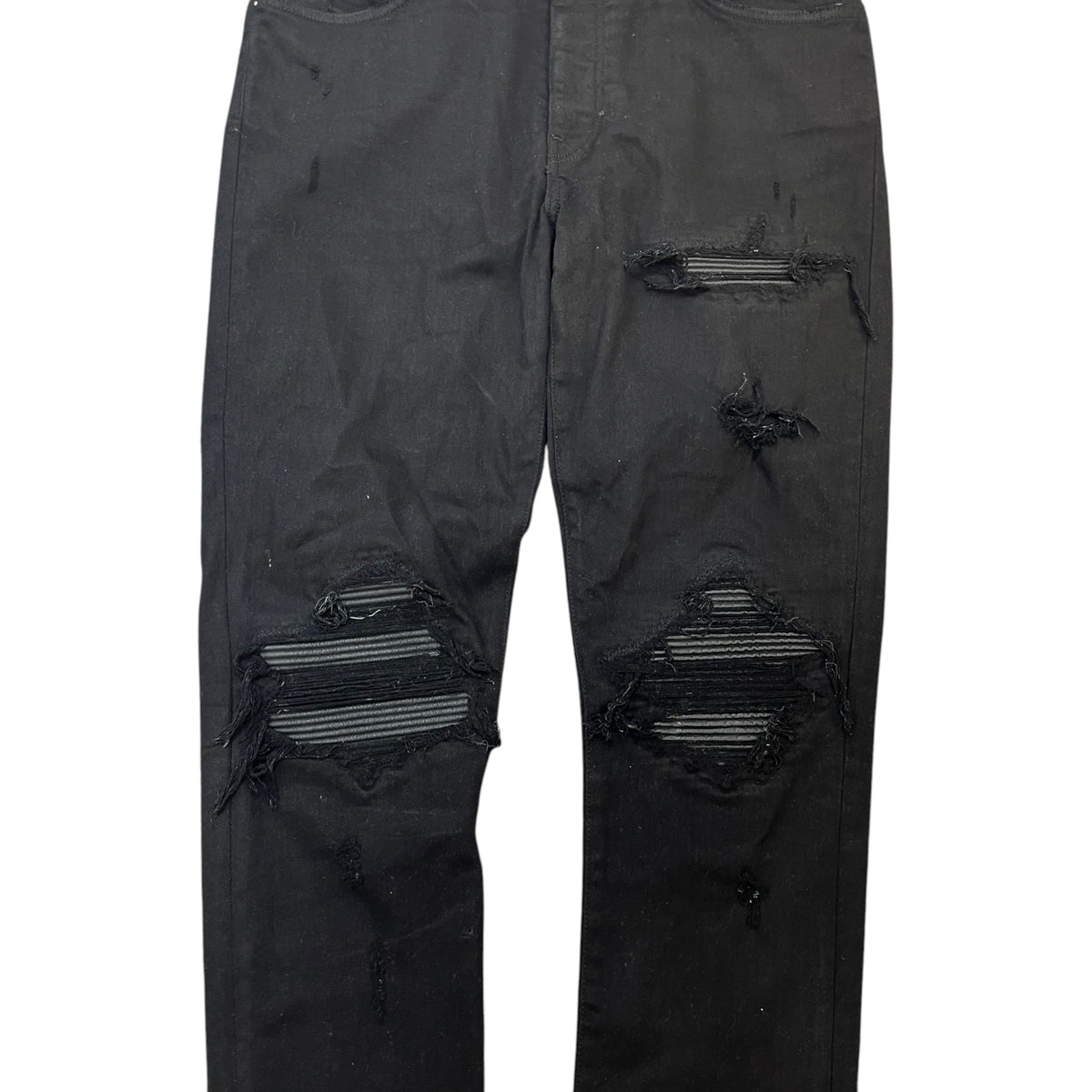Men's MX1 Distressed Jeans Black Size L / W34 - Photo 7