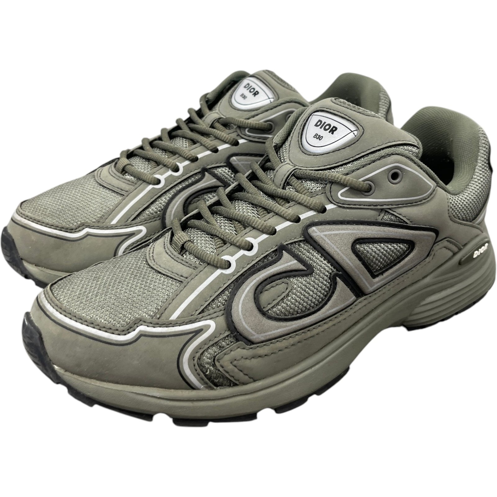 Men's B30 Low Trainers Khaki Size EU 42 / UK 8 - Photo 9