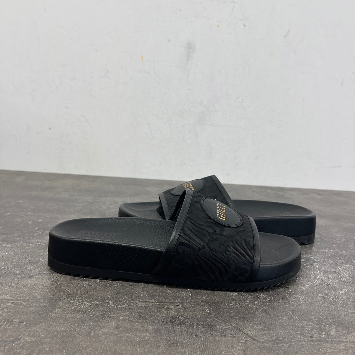 Men's GG Supreme Slides Black Size UK 9 / EU 43 - Photo 11