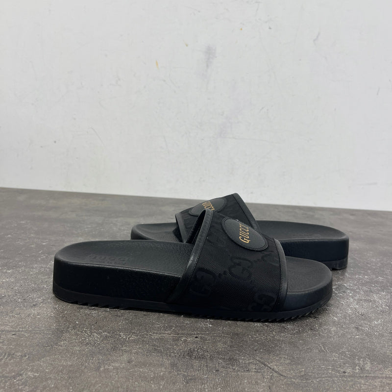 Men's GG Supreme Slides Black Size UK 9 / EU 43