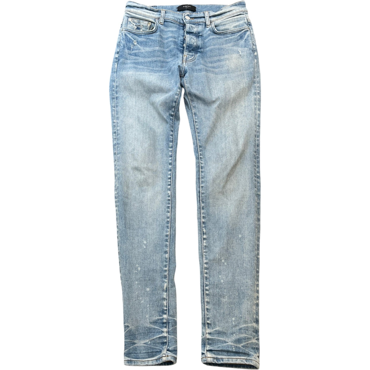 Men's Distressed Jeans Blue Size M / W32 - Photo 1