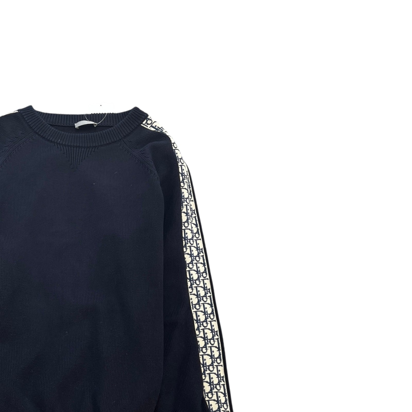 Men's Oblique Insert Jumper Navy Size M - Photo 3