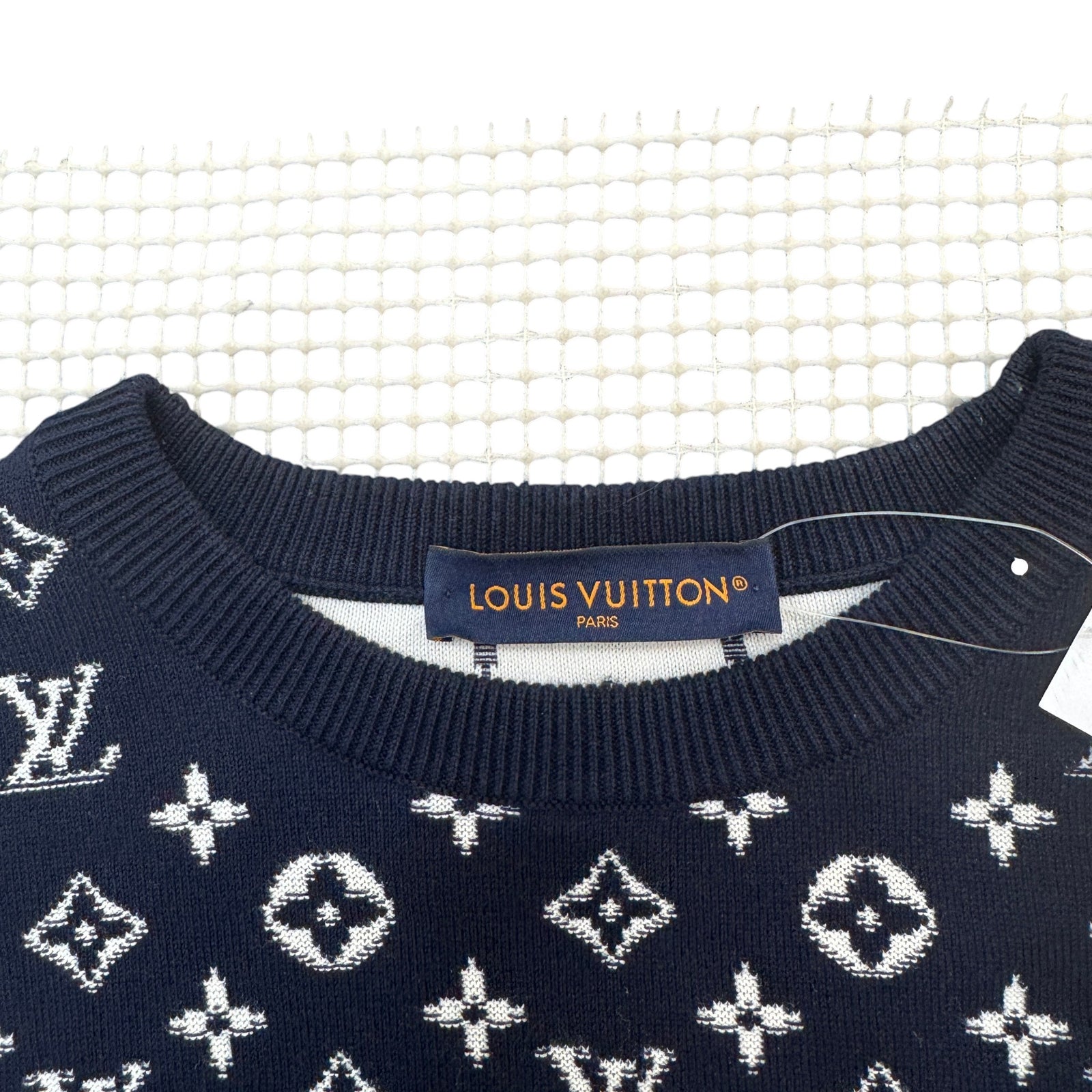 Men's Monogram Gradient Sweatshirt Navy Size M - Photo 6