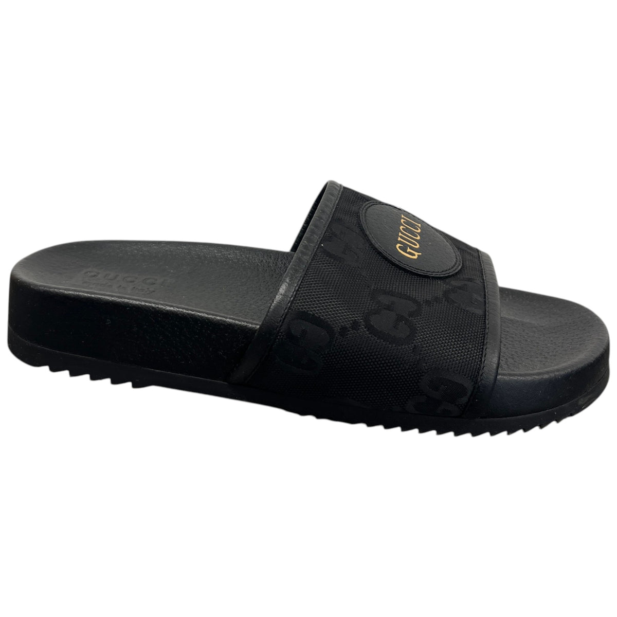 Men's GG Supreme Slides Black Size UK 9 / EU 43 - Photo 1