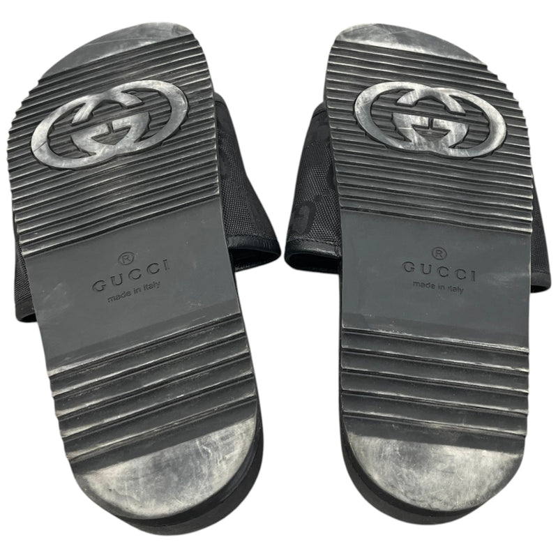 Men's GG Supreme Slides Black Size UK 9 / EU 43