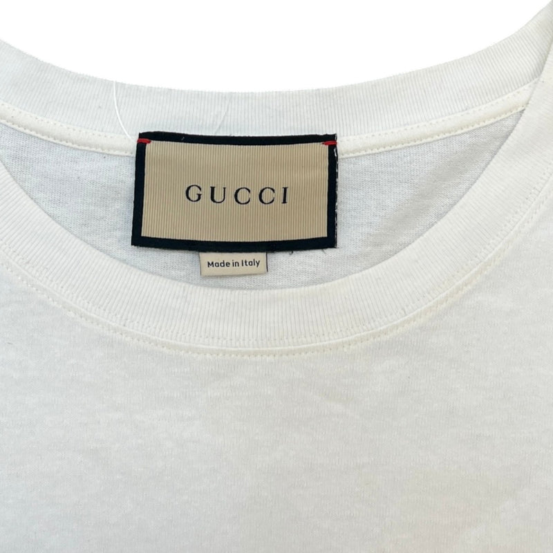 Men's Logo Print T-Shirt White Size L