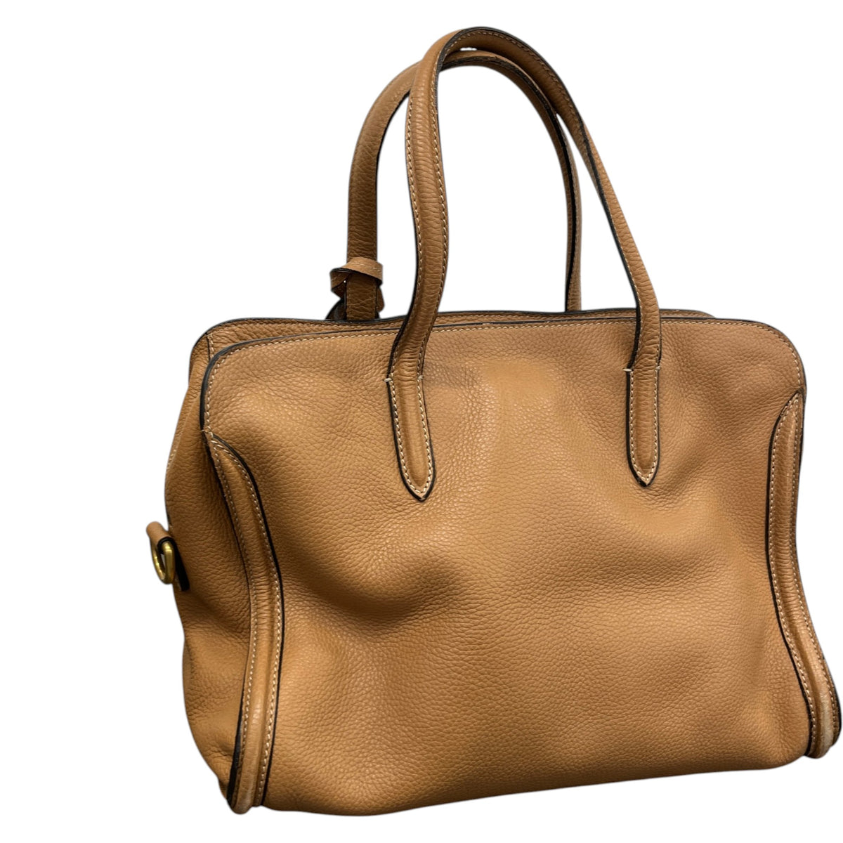 Women's Medium Padlock Zip Tote Handbag Brown - Photo 8