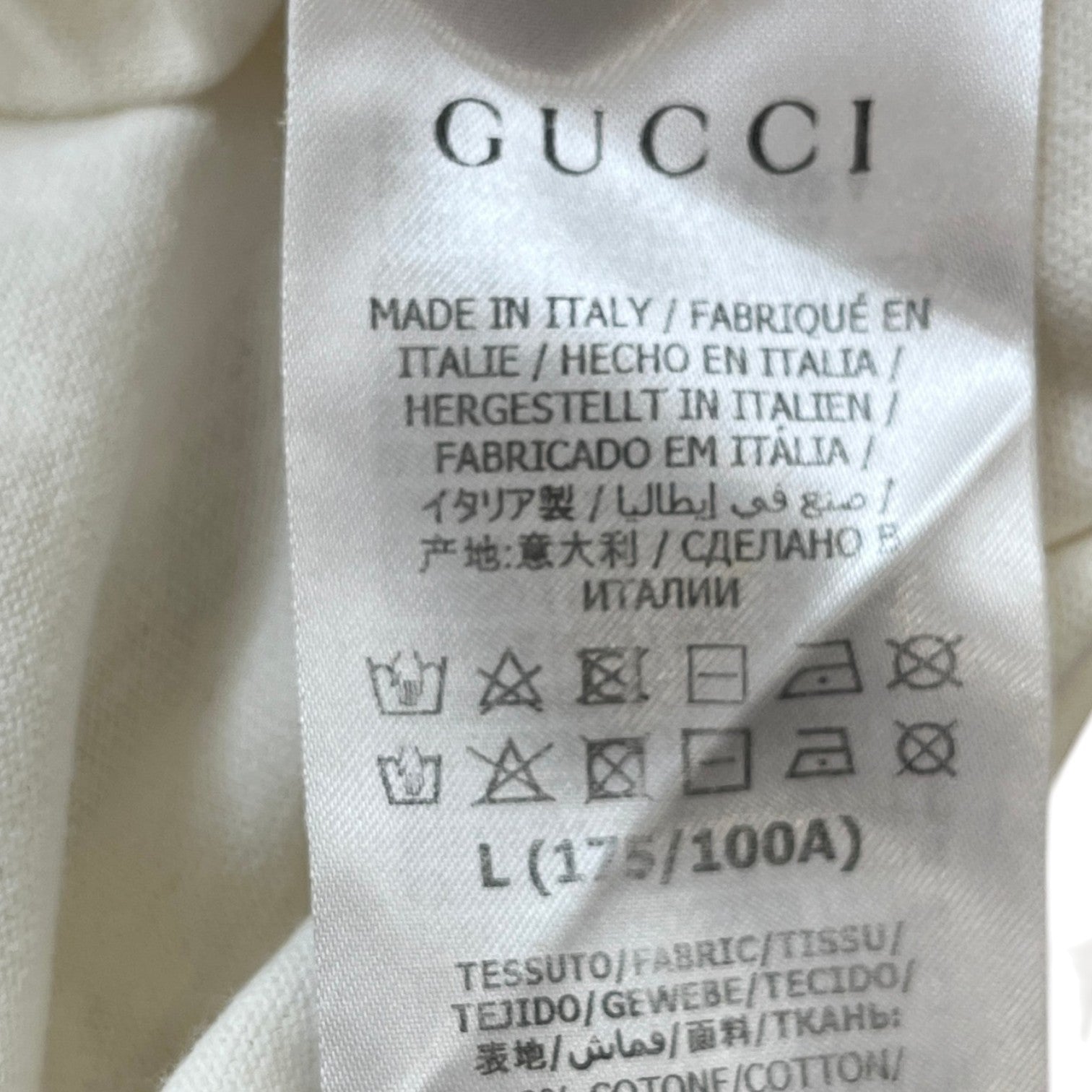 Men's Logo Print T-Shirt White Size L - Photo 6