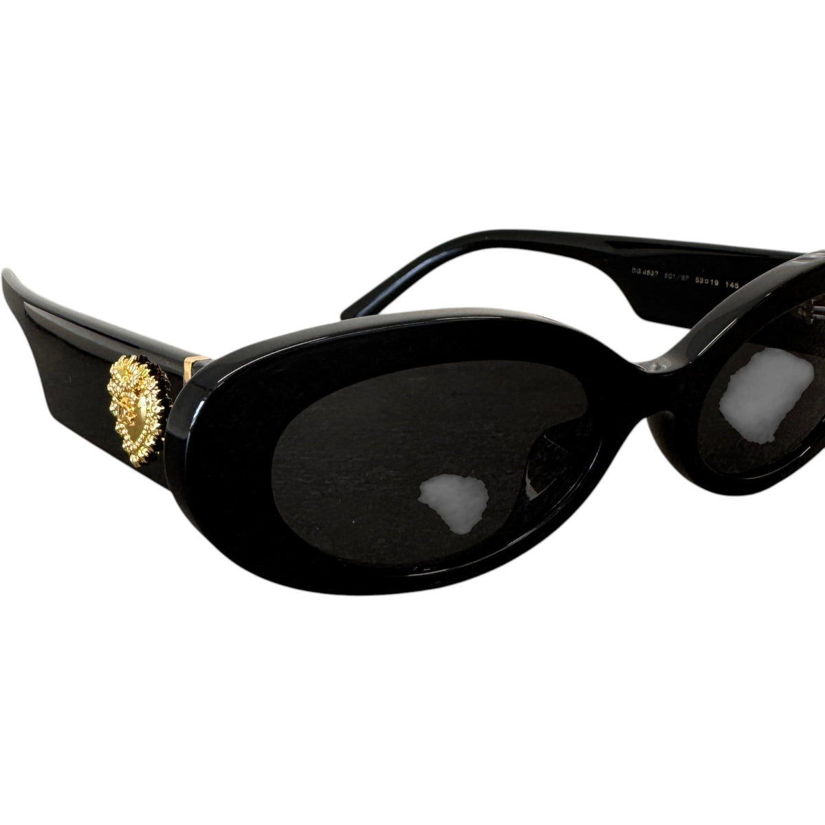 Women's DG4537 Devotion Oval Sunglasses Black - Photo 3
