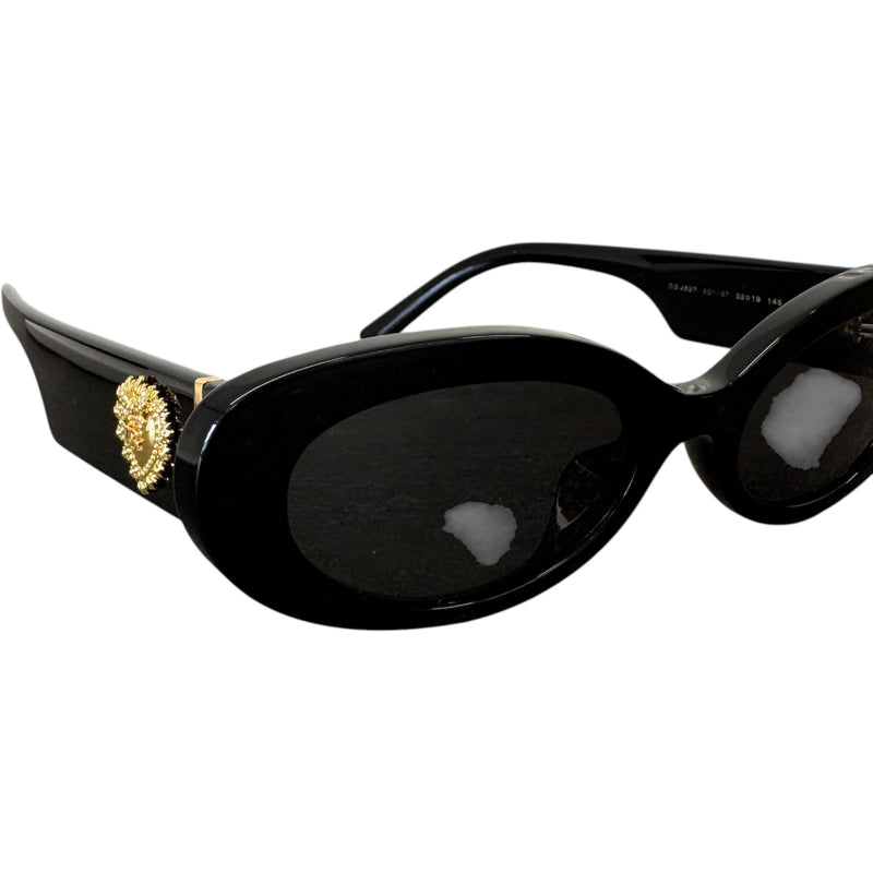 Women's DG4537 Devotion Oval Sunglasses Black