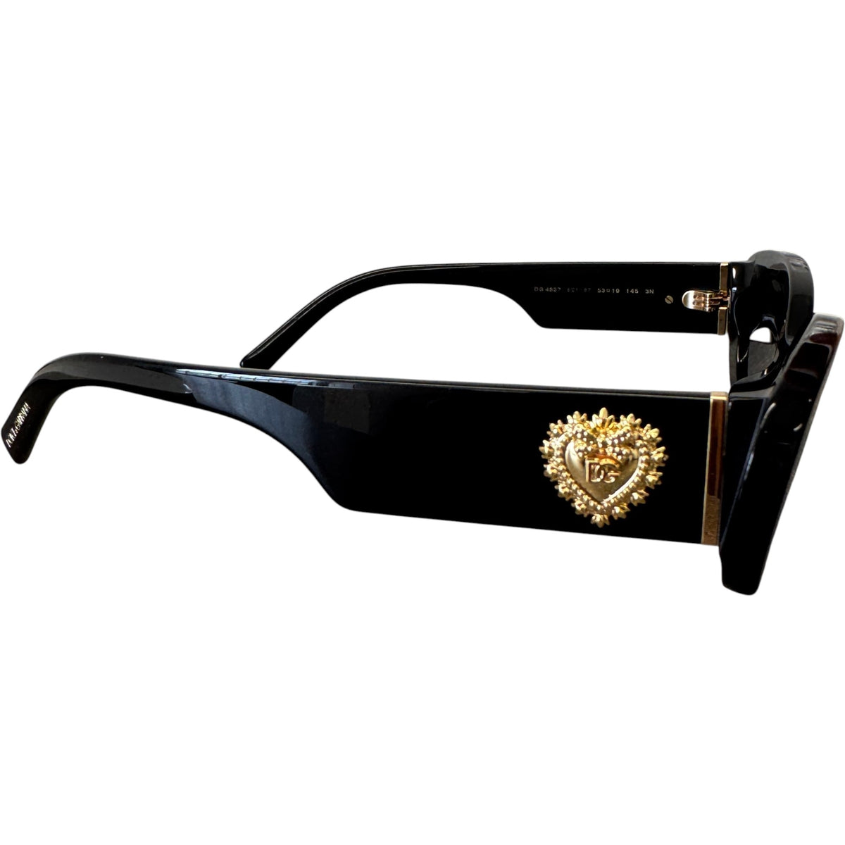 Women's DG4537 Devotion Oval Sunglasses Black - Photo 5