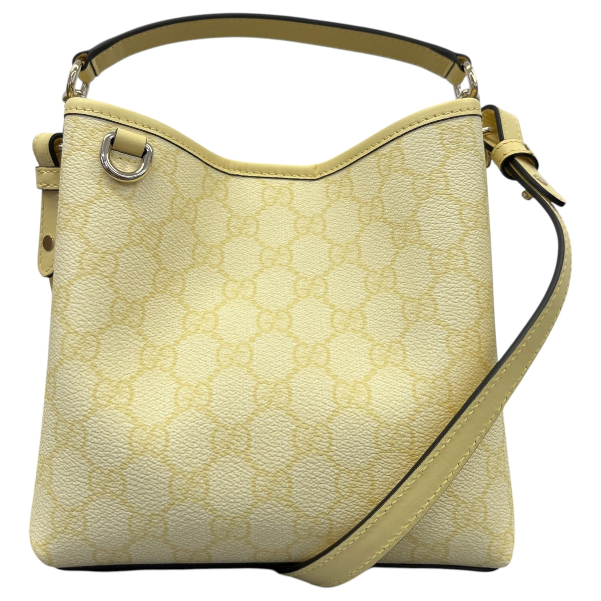 Women's GG Emblem Shoulder Handbag Yellow - Photo 1