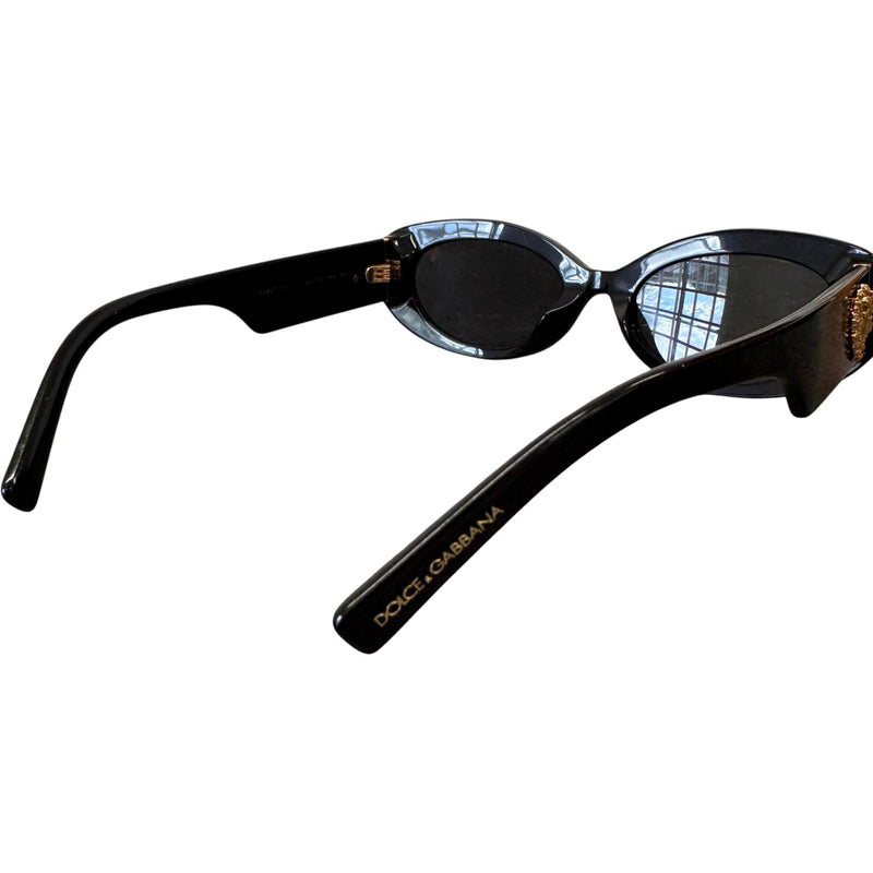Women's DG4537 Devotion Oval Sunglasses Black
