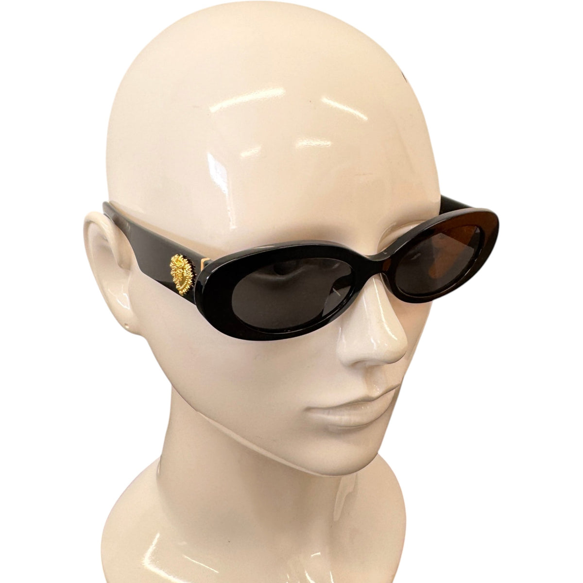 Women's DG4537 Devotion Oval Sunglasses Black - Photo 2