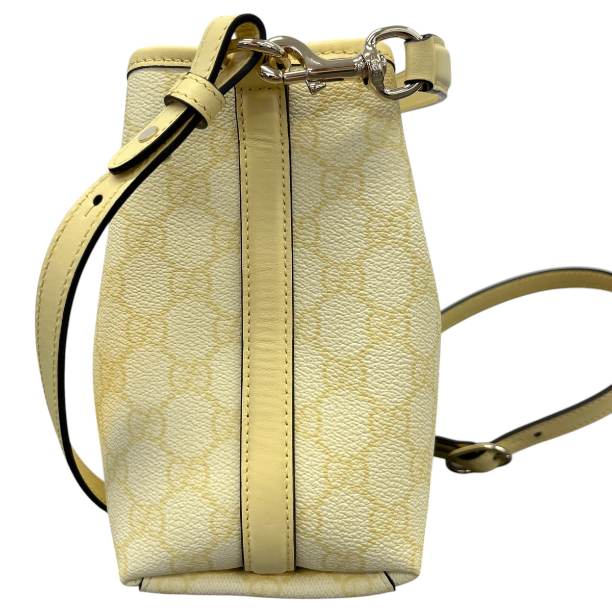 Women's GG Emblem Shoulder Handbag Yellow - Photo 6