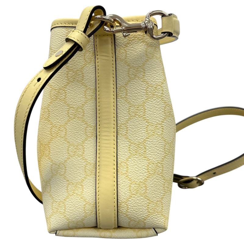 Women's GG Emblem Shoulder Handbag Yellow