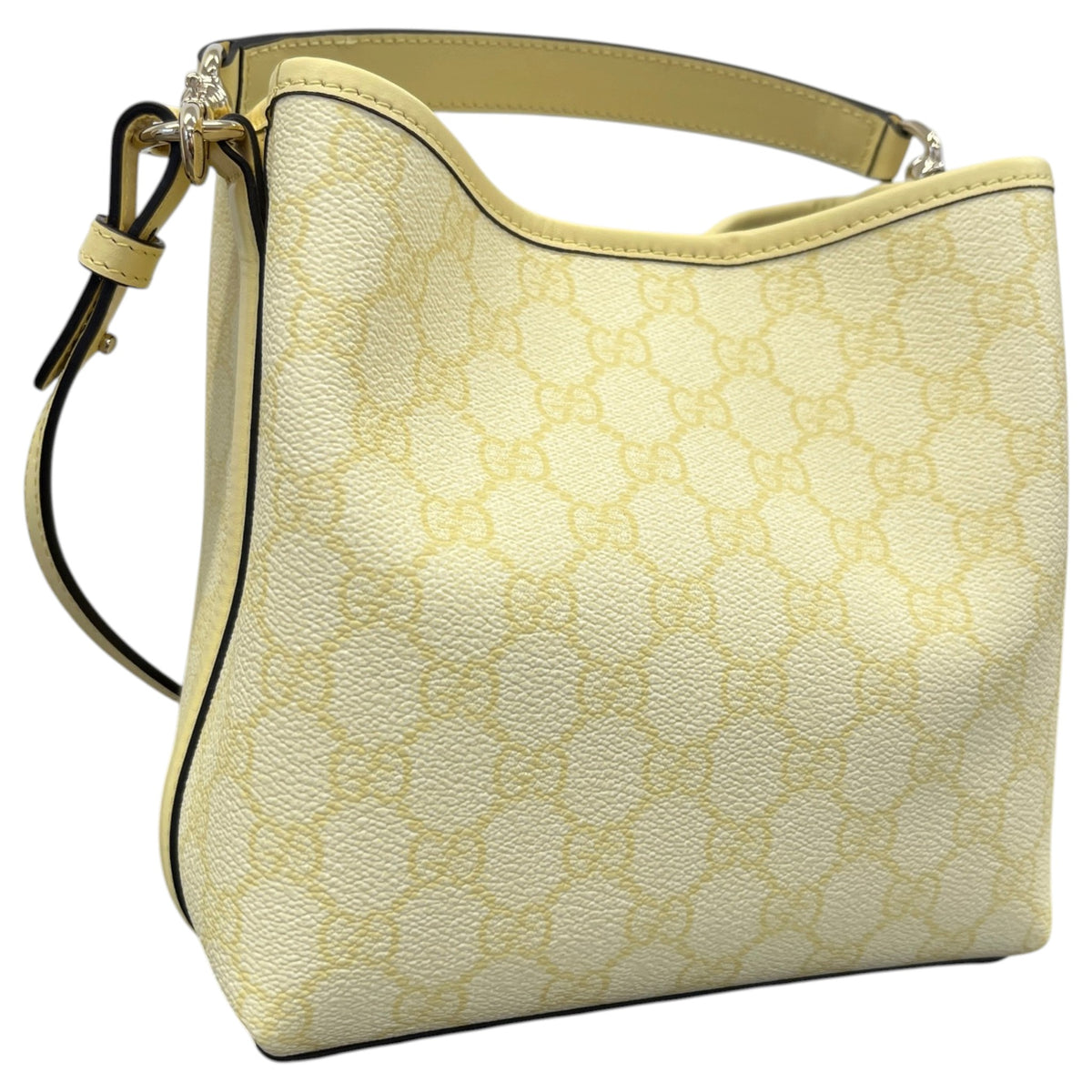 Women's GG Emblem Shoulder Handbag Yellow - Photo 8