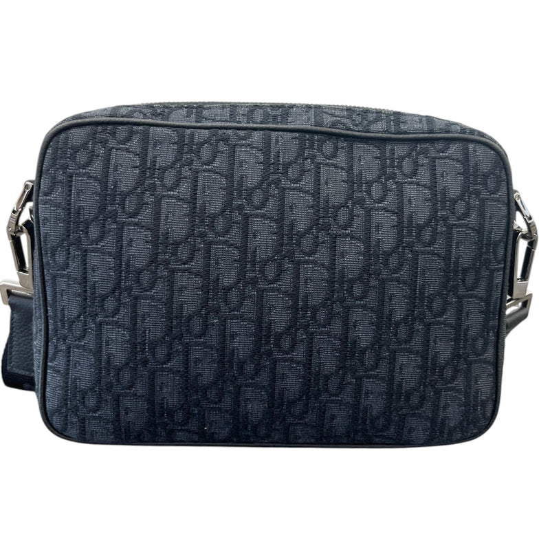 Men's Saddle Triple Pouch Messenger Bag Black