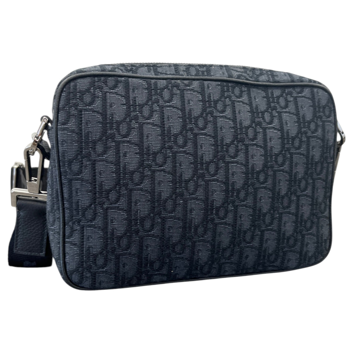Men's Saddle Triple Pouch Messenger Bag Black - Photo 8