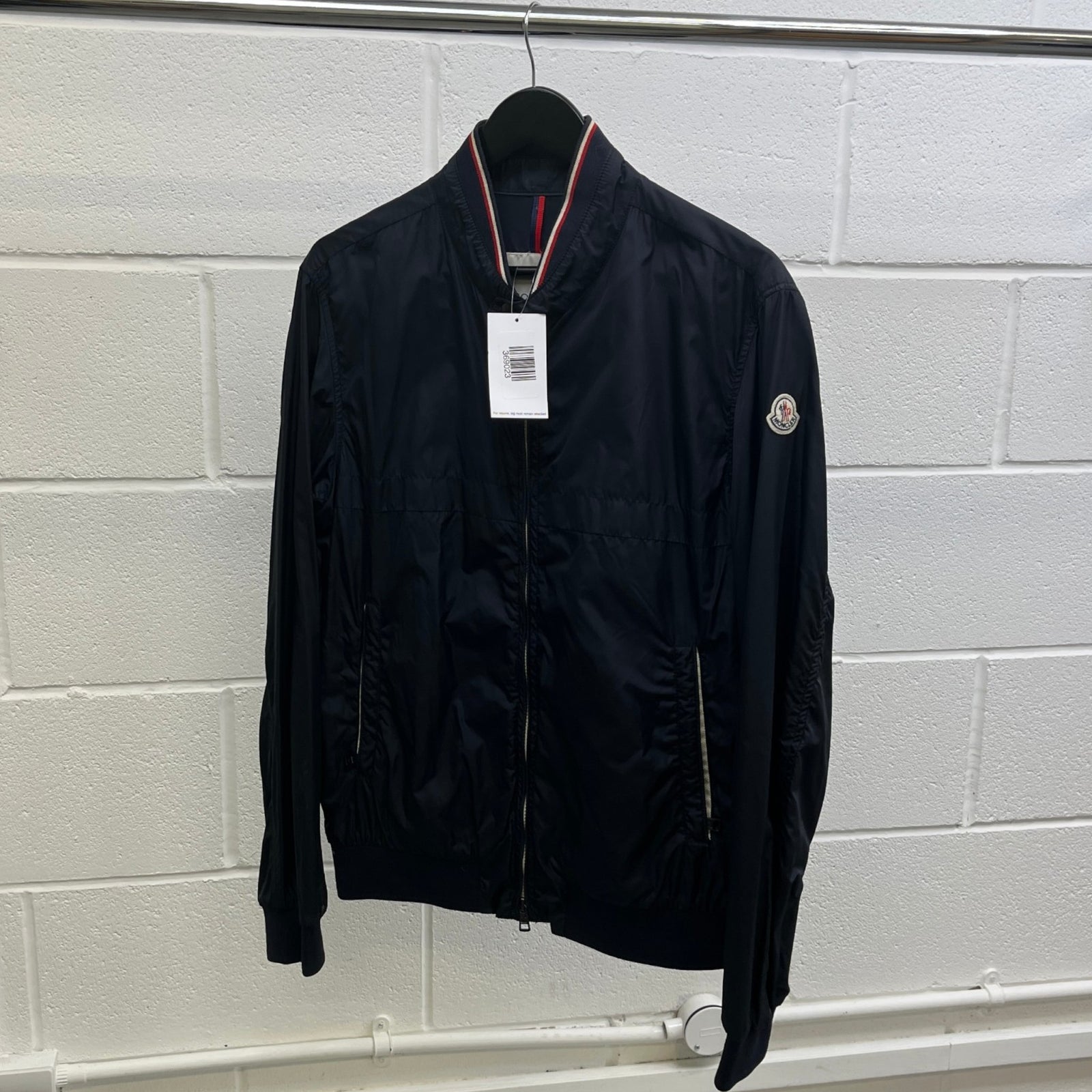 Men's Albert Nylon Bomber Jacket Navy Size 4 / XL - Photo 10