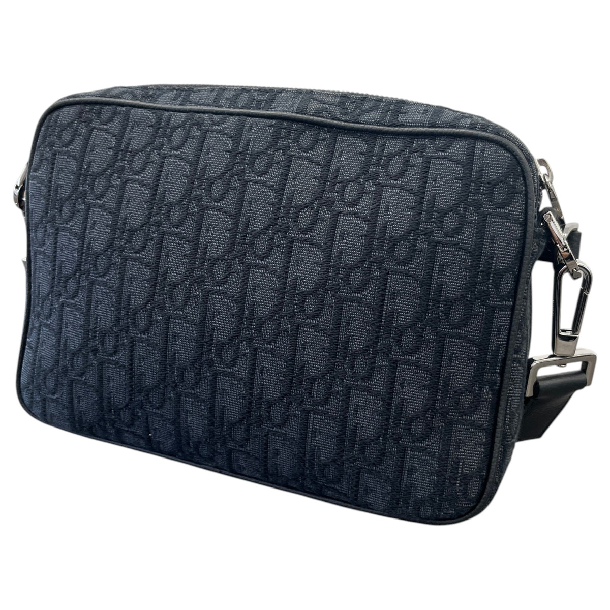 Men's Saddle Triple Pouch Messenger Bag Black - Photo 9