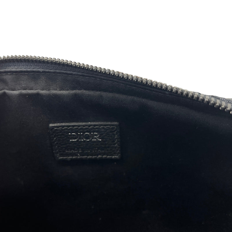Men's Saddle Triple Pouch Messenger Bag Black