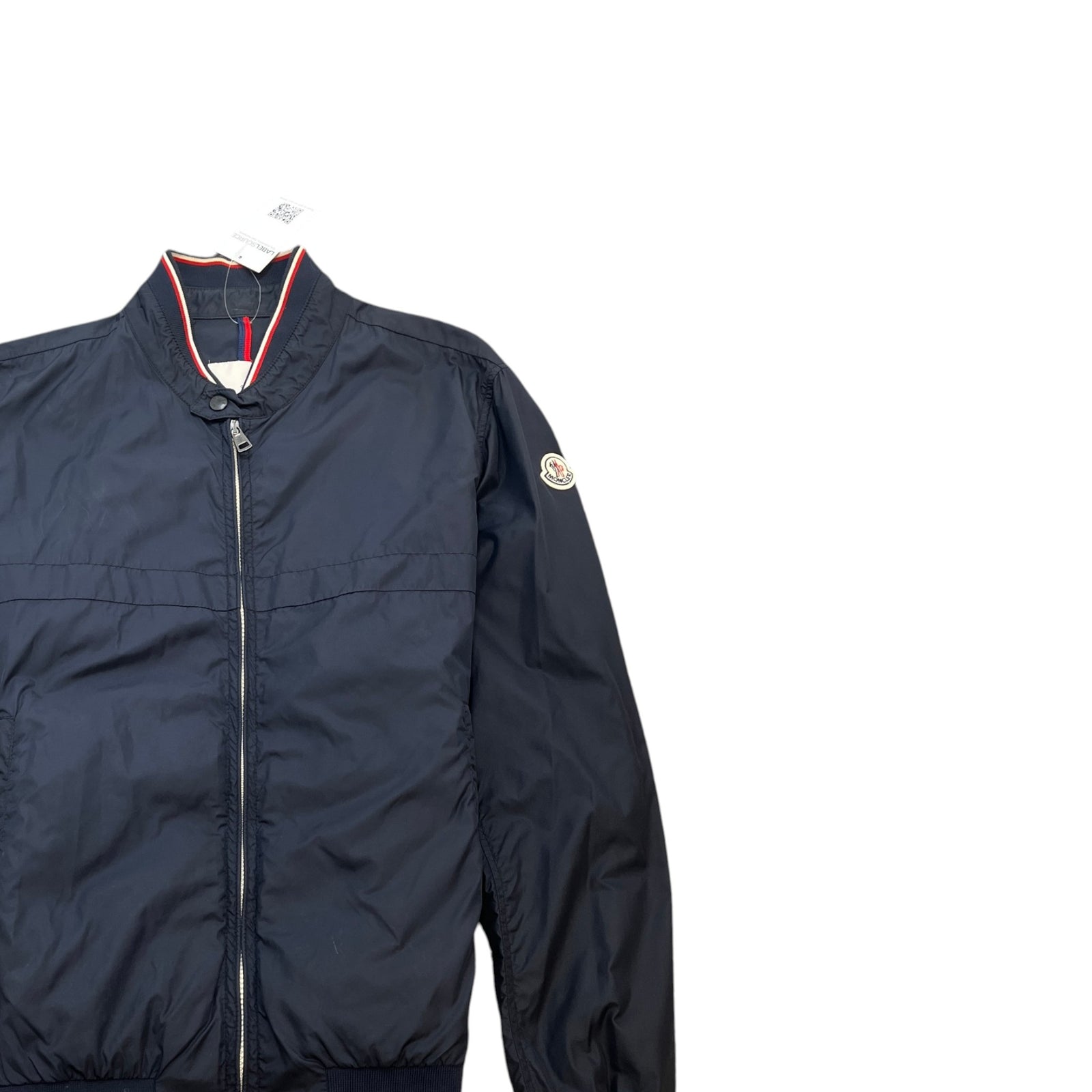 Men's Albert Nylon Bomber Jacket Navy Size 4 / XL - Photo 3