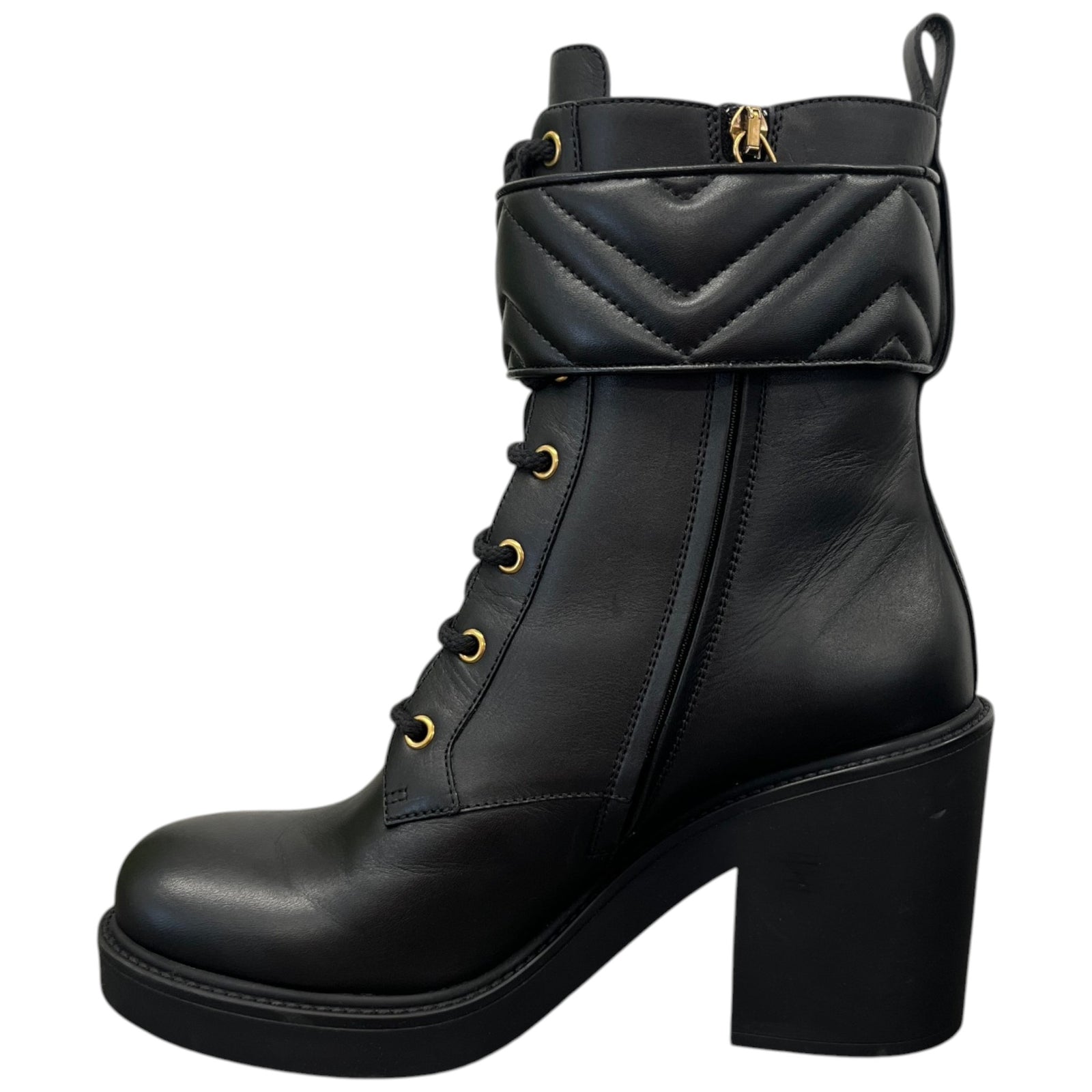 Women's Gg Marmont Heeled Boots Black Size EU 39.5 / UK 6.5 - Photo 2